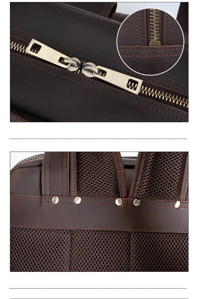 Steel Horse Leather Gaetano Full Grain Leather DSLR Camera Backpack