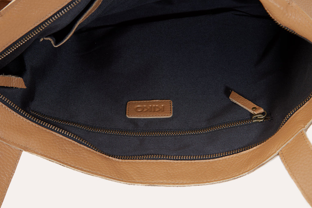 Women's Kiko On The Go Genuine Leather Tote Bag
