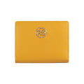RB1080GAR | Women's Wallet Made in Italy in Genuine Dollar Grain Leather. Mustard Color. Dimensions (closed): 13 x 9 x 2.5 cm