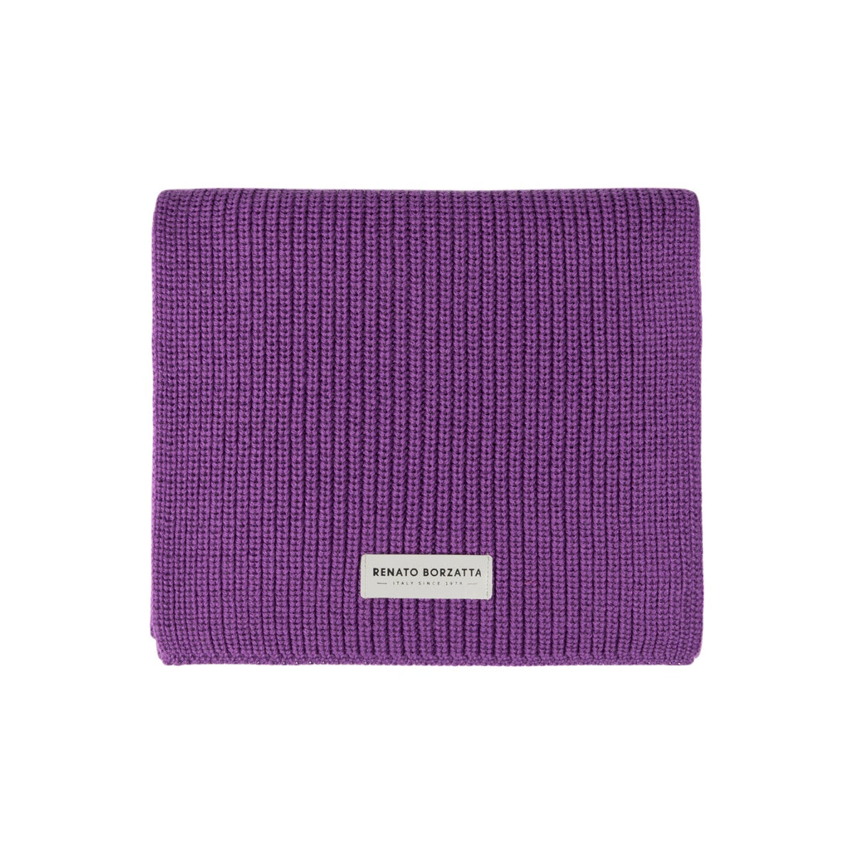 RB5002Y  | Sciarpa in Maglia CERVINO Misto Lana Made in Italy. Colore Viola - Taglia Unica
