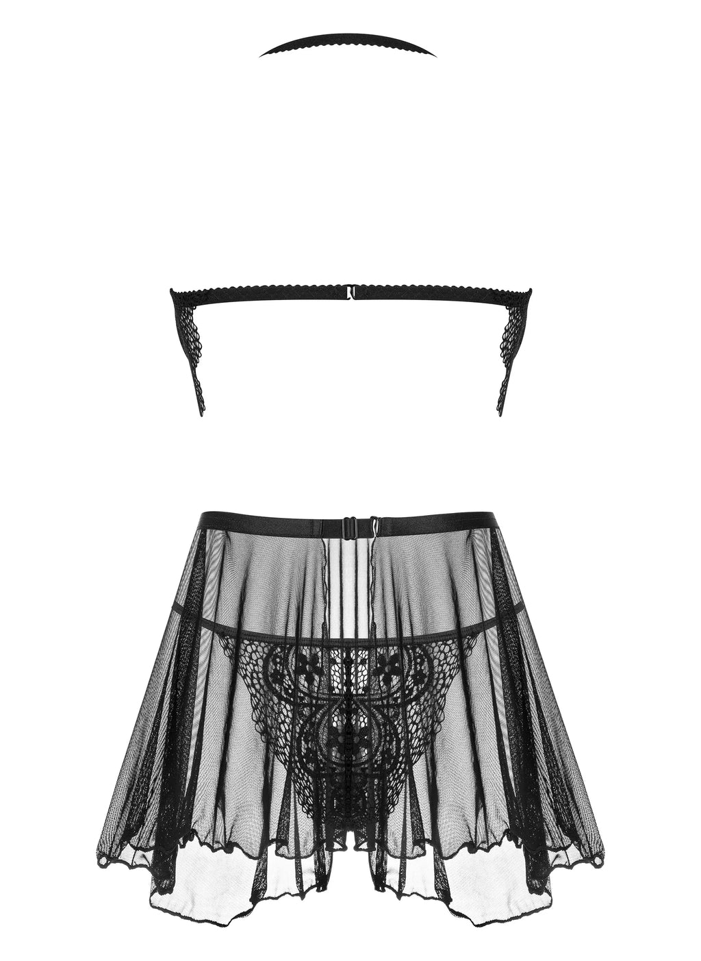 Beauty Night Dark Mirage Sheer Mesh Lace Chemise