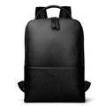 Men's Steel Horse Leather Skald Slim Black Pebbled Leather Backpack