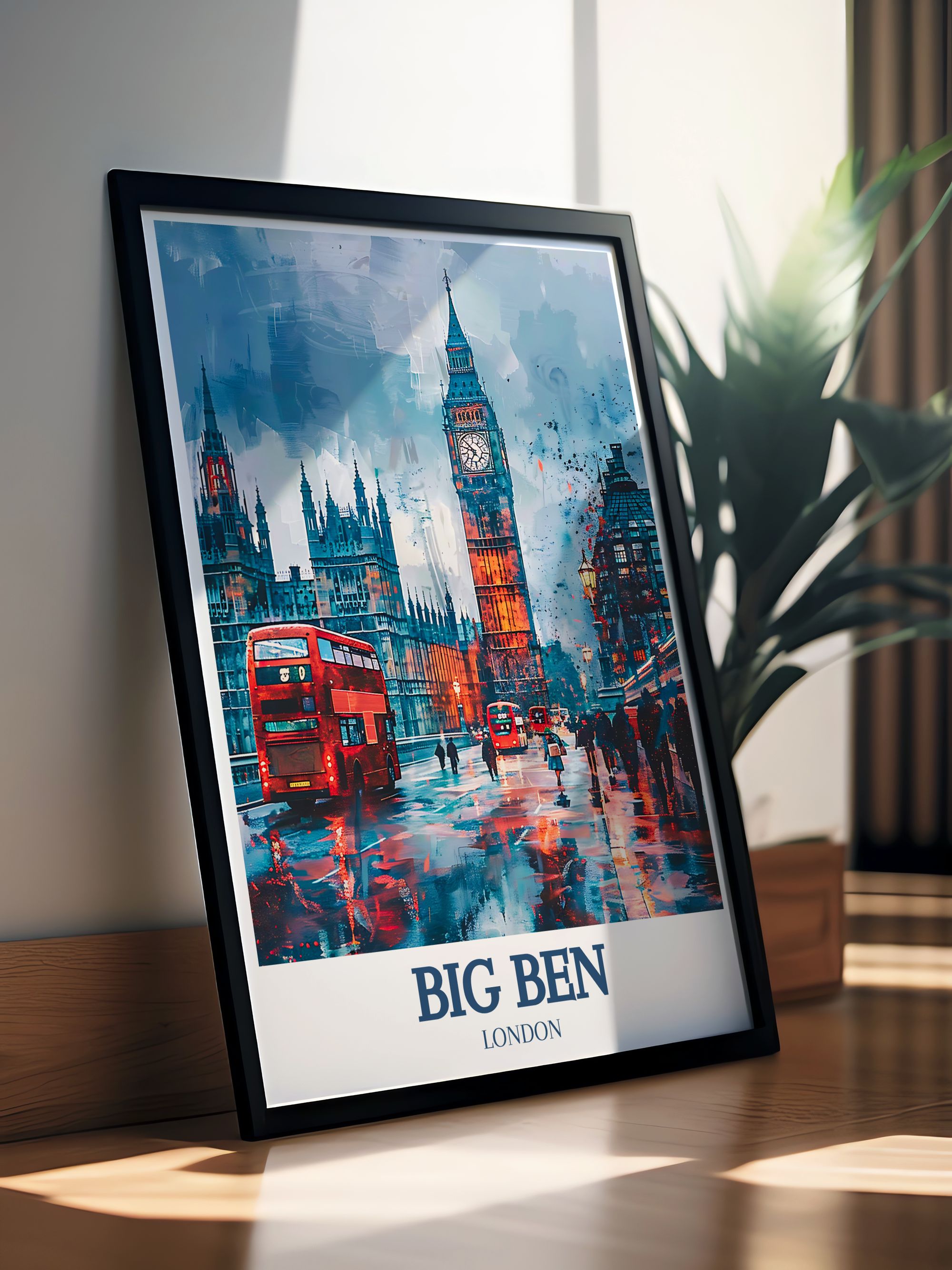 Big Ben Wall Art - Westminster Bridge Wall Decor - River Thames  Wall Art
