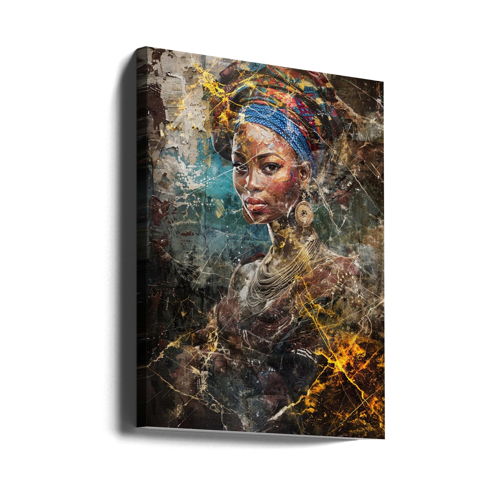 African Art Illustration Wallart 067