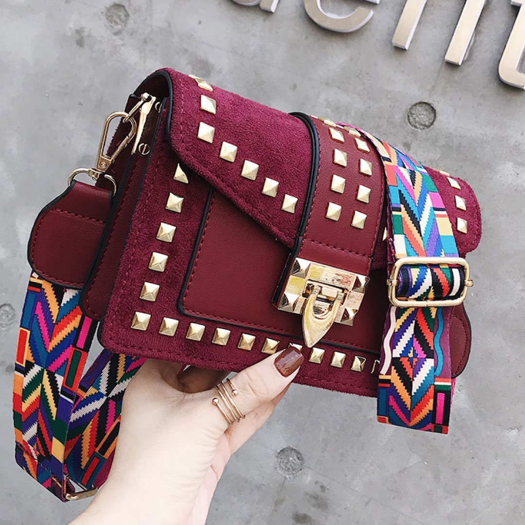 Women's ClaudiaG Betty Velvet-Finish Vegan Leather Crossbody Bag