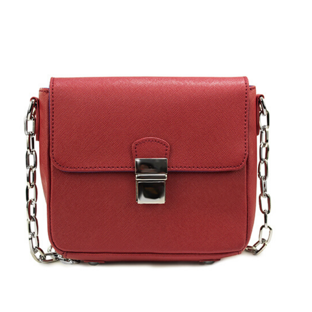 Women's ClaudiaG Tiny Genuine Leather Crossbody Bag — Cabernet