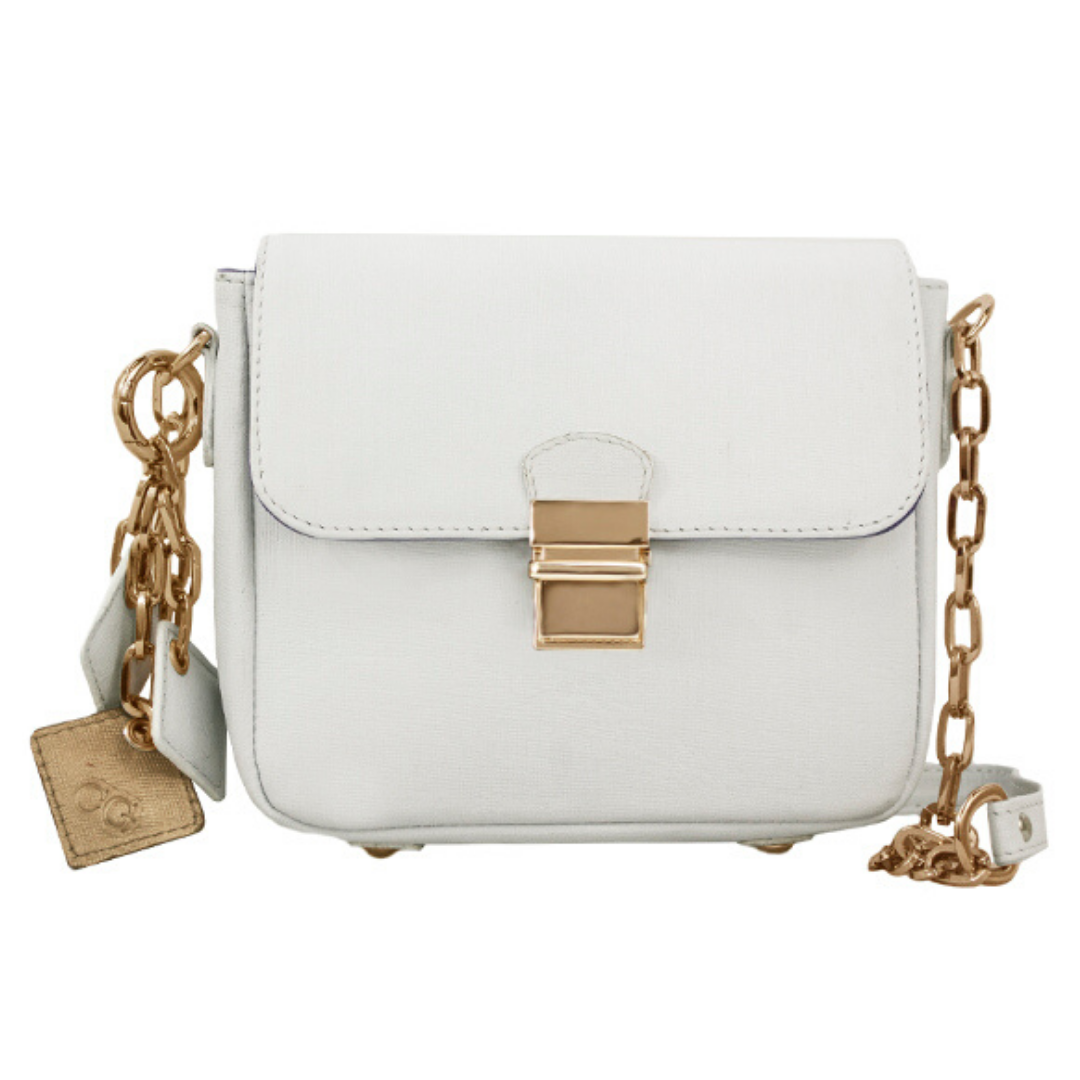 Women's ClaudiaG Tiny Genuine Leather Crossbody Bag — White