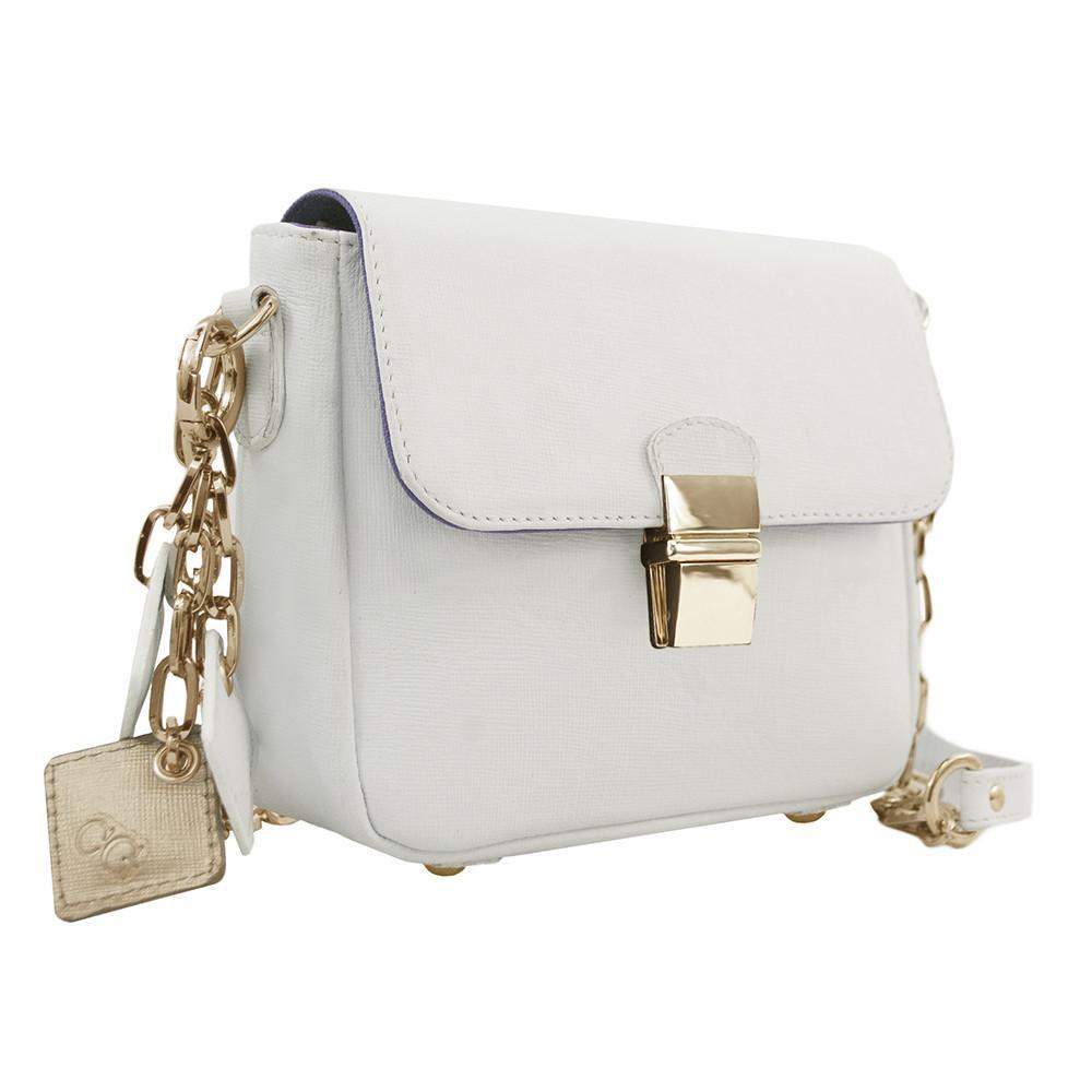 Women's ClaudiaG Tiny Genuine Leather Crossbody Bag — White