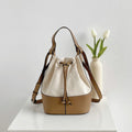 Women's ClaudiaG Sabine Vegan Leather & Canvas Drawstring Bag