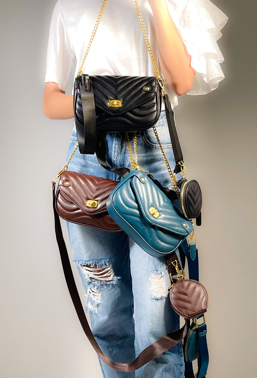 Women's ClaudiaG Louise Quilted Crossbody Bag