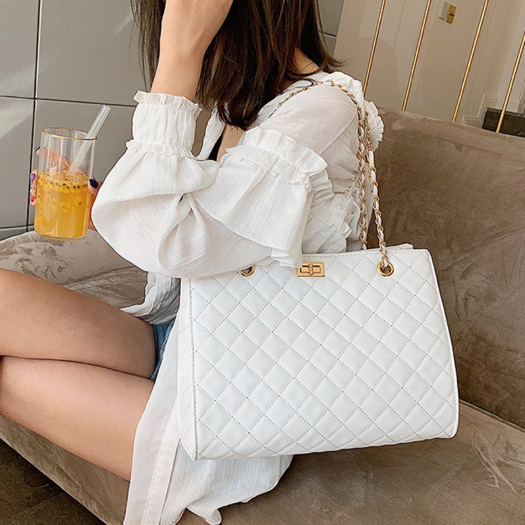 Women's ClaudiaG Quilted Vegan Leather Shoulder Bag