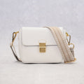 Women's ClaudiaG Tiny Genuine Leather Crossbody Bag — White