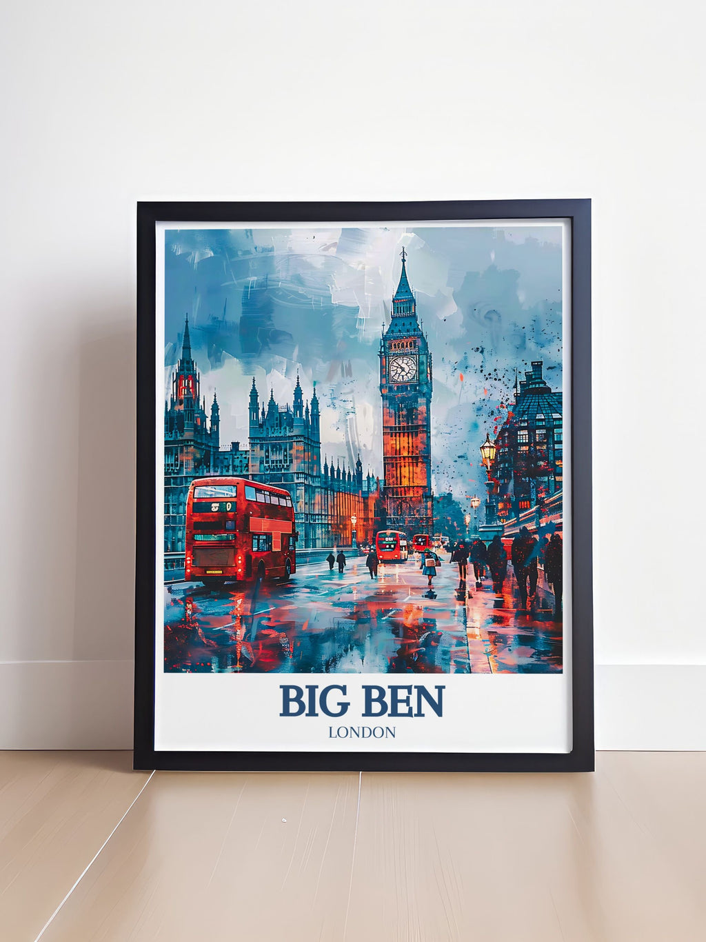 Big Ben Wall Art - Westminster Bridge Wall Decor - River Thames  Wall Art