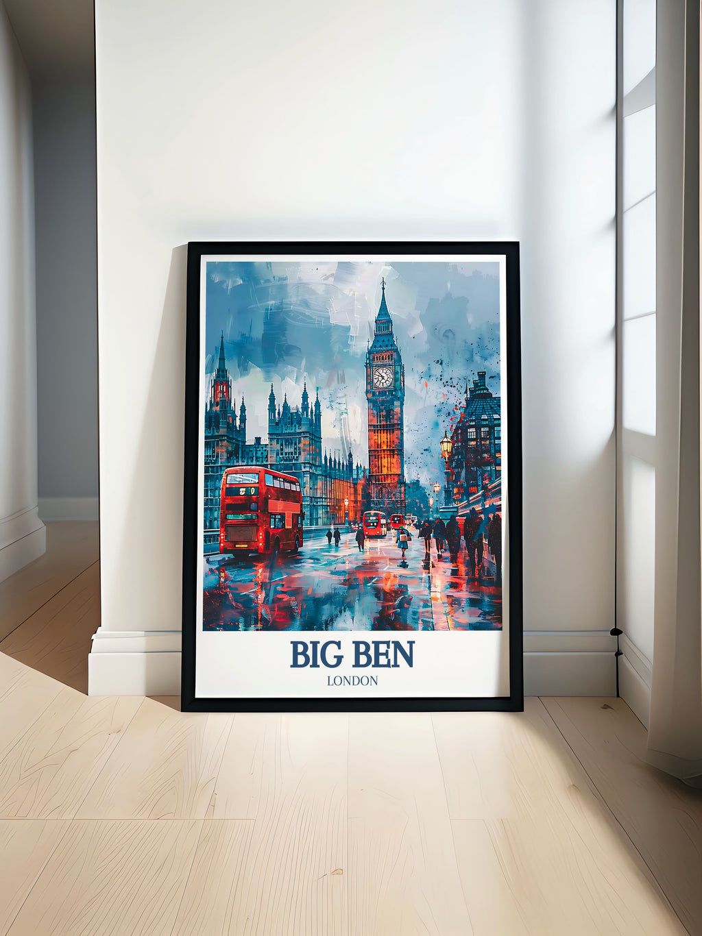 Big Ben Wall Art - Westminster Bridge Wall Decor - River Thames  Wall Art