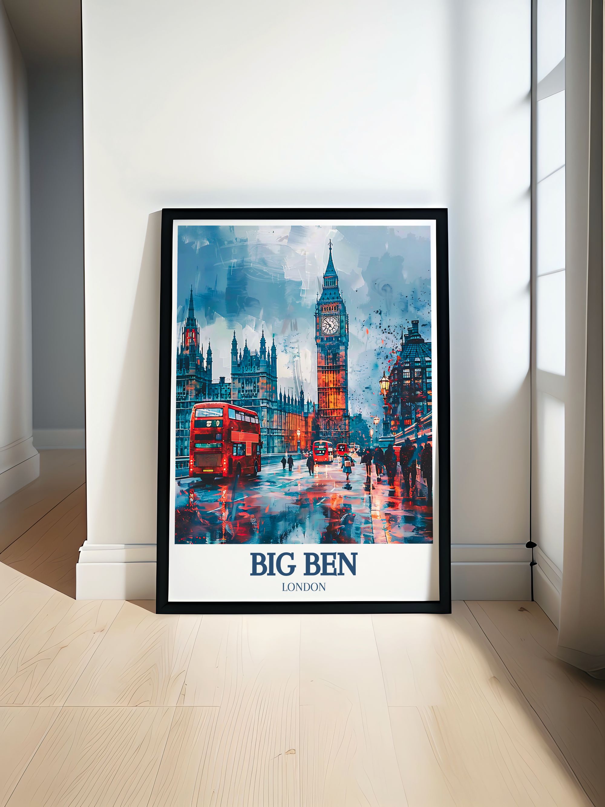 Big Ben Wall Art - Westminster Bridge Wall Decor - River Thames  Wall Art