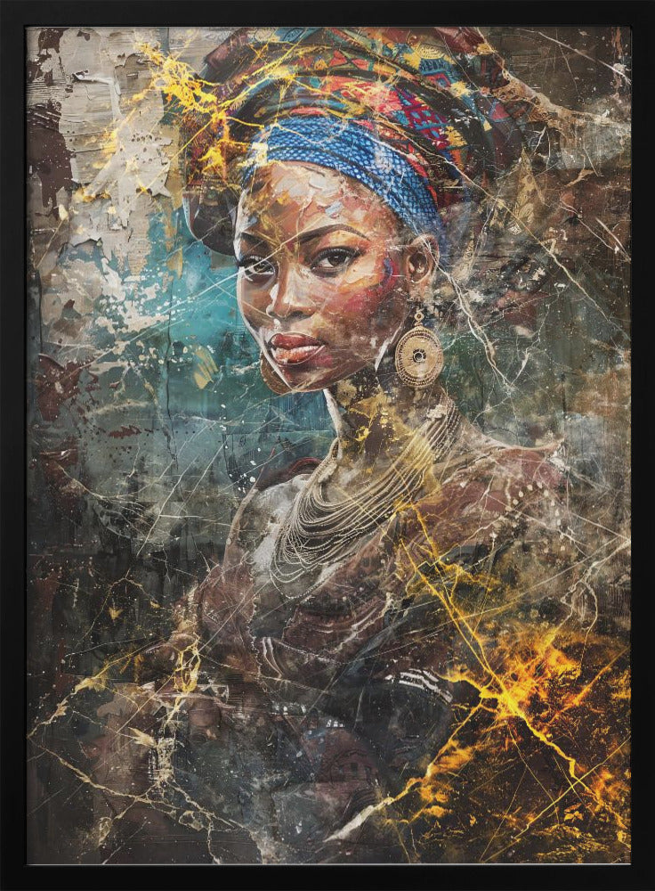African Art Illustration Wallart 067