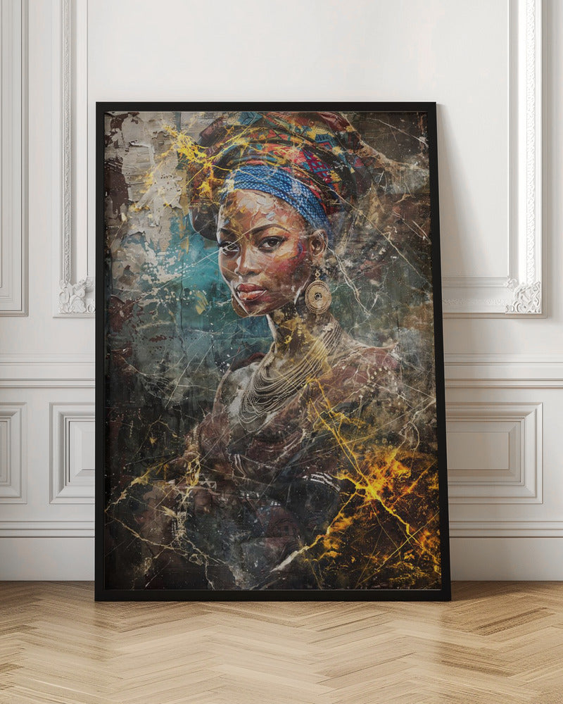African Art Illustration Wallart 067