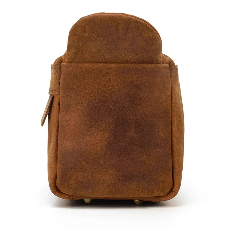 Men's Steel Horse Leather Dado Handmade Leather Dopp Kit