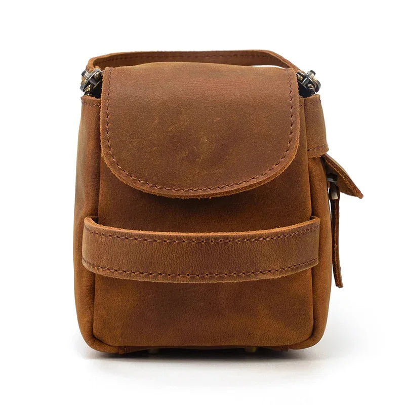 Men's Steel Horse Leather Dado Handmade Leather Dopp Kit