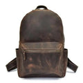 Men's Steel Horse Leather Calder Handcrafted Crazy Horse Leather Backpack