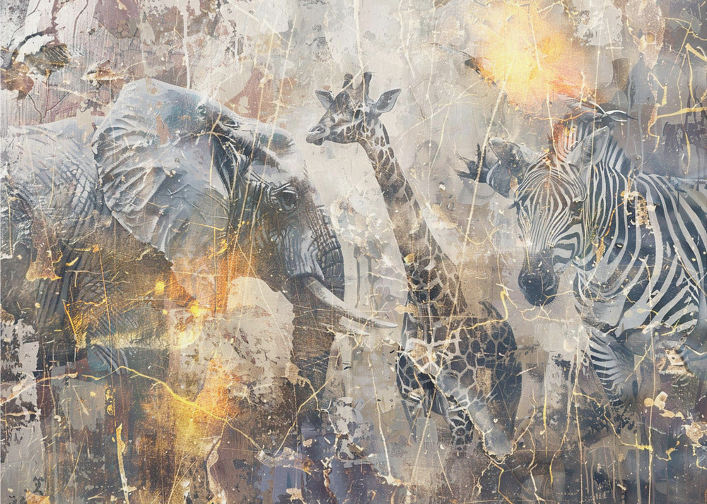 African Art Illustration Wallart 114